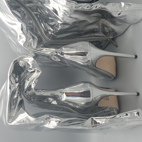 Coast Mettallic Silver Stilettos Size 6 - Picture 5 of 7
